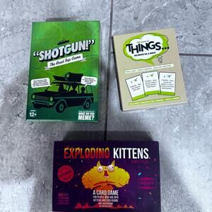 Family Card games, set of 3